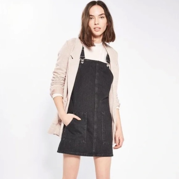 TOPSHOP MOTO OVERALL MINI DRESS - Picture 2 of 9